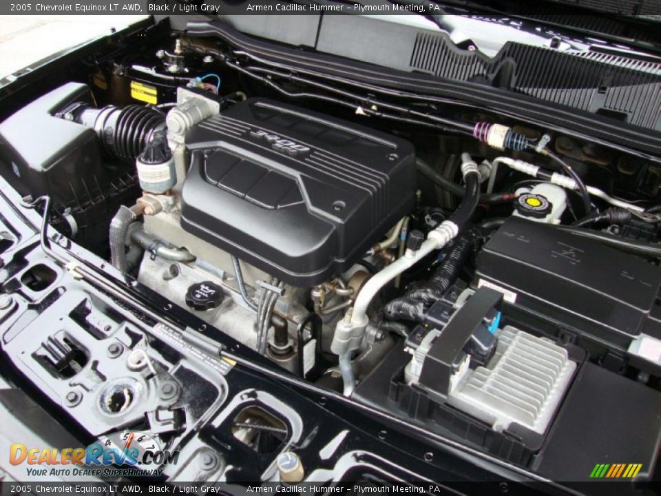 2005 Chevrolet Equinox LT AWD Black / Light Gray Photo #28