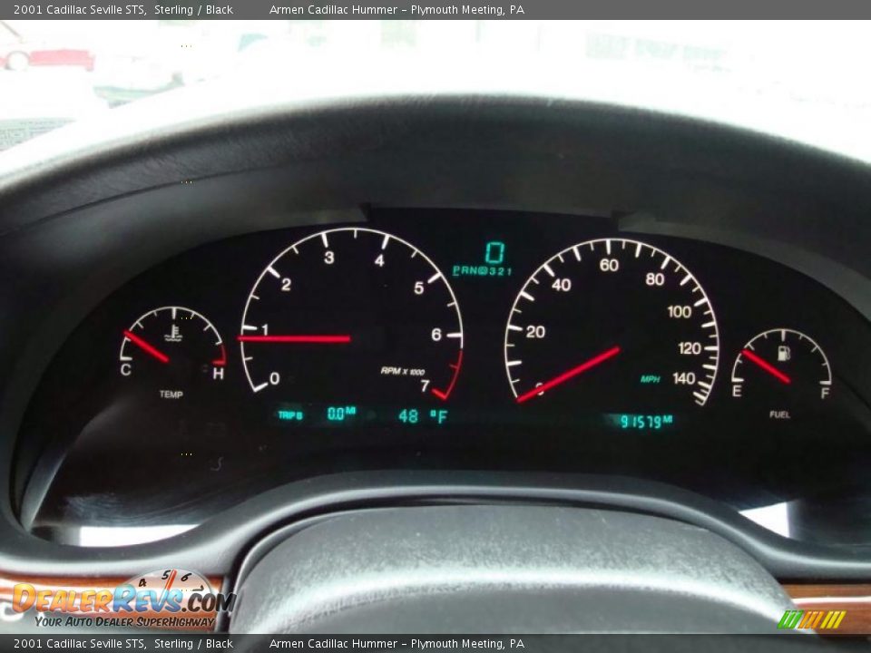 2001 Cadillac Seville STS Sterling / Black Photo #34