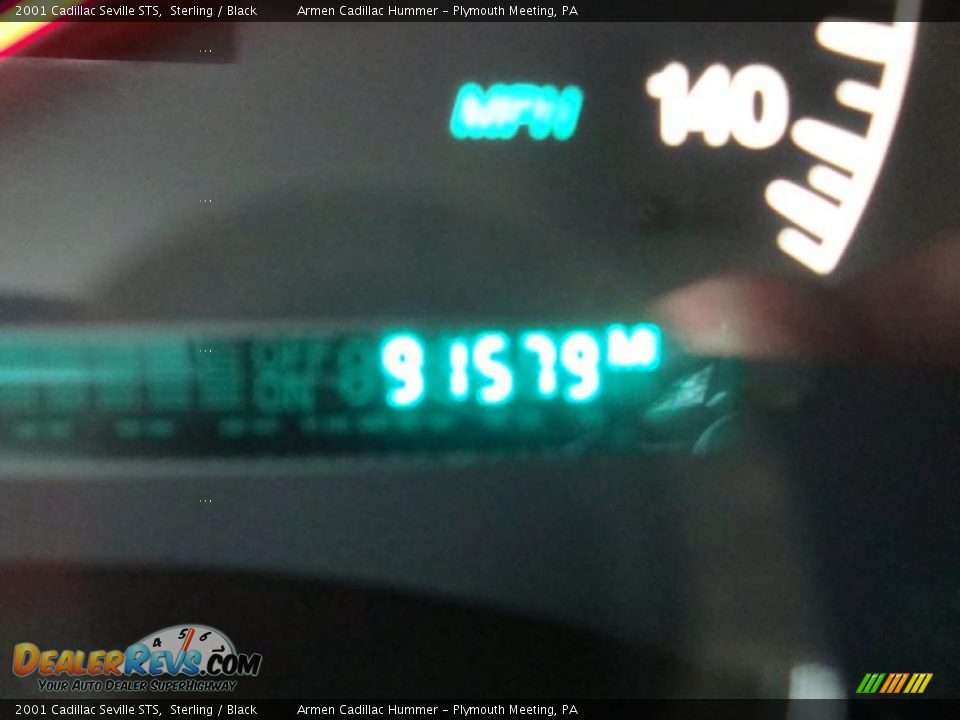 2001 Cadillac Seville STS Sterling / Black Photo #35