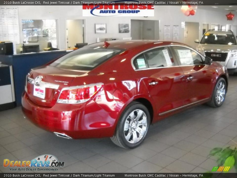 2010 Buick LaCrosse CXS Red Jewel Tintcoat / Dark Titanium/Light Titanium Photo #2