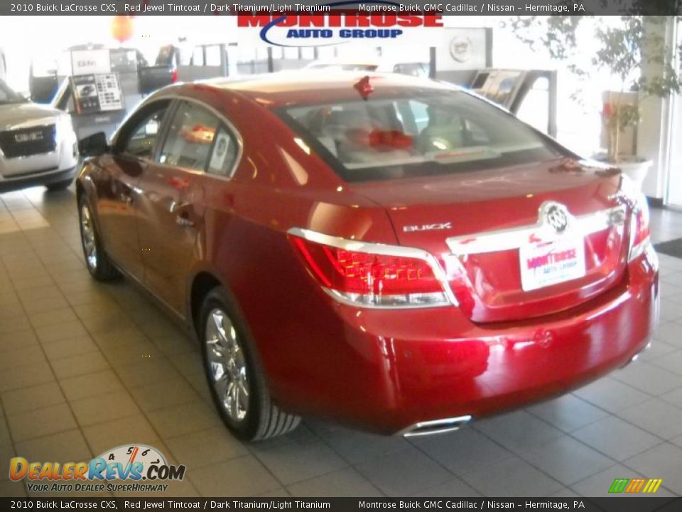 2010 Buick LaCrosse CXS Red Jewel Tintcoat / Dark Titanium/Light Titanium Photo #5