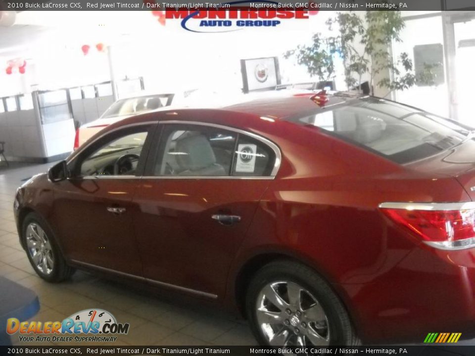 2010 Buick LaCrosse CXS Red Jewel Tintcoat / Dark Titanium/Light Titanium Photo #7