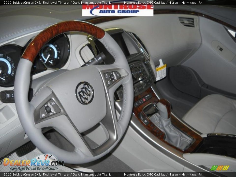 2010 Buick LaCrosse CXS Red Jewel Tintcoat / Dark Titanium/Light Titanium Photo #9