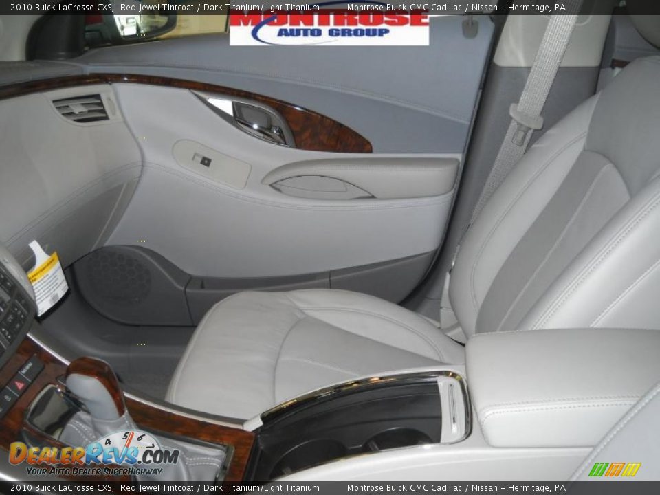 2010 Buick LaCrosse CXS Red Jewel Tintcoat / Dark Titanium/Light Titanium Photo #10