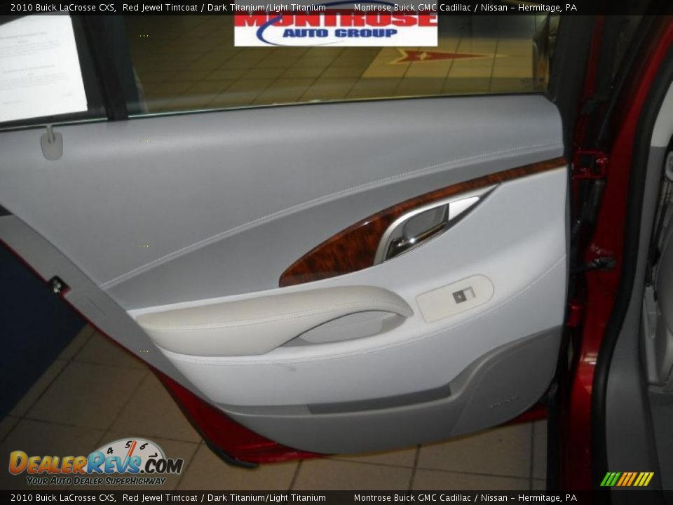 2010 Buick LaCrosse CXS Red Jewel Tintcoat / Dark Titanium/Light Titanium Photo #12