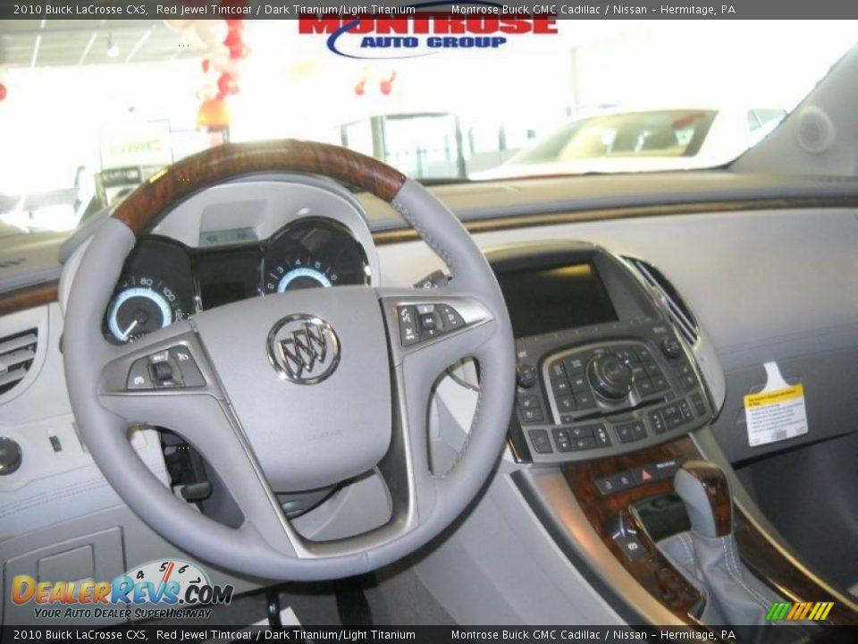 2010 Buick LaCrosse CXS Red Jewel Tintcoat / Dark Titanium/Light Titanium Photo #13