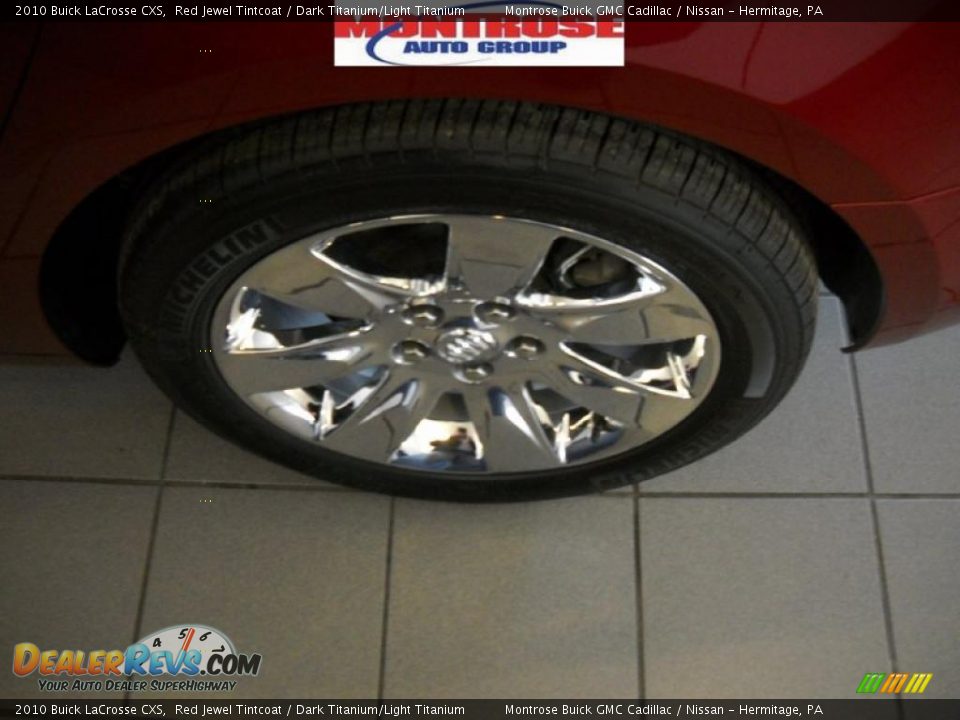 2010 Buick LaCrosse CXS Red Jewel Tintcoat / Dark Titanium/Light Titanium Photo #15