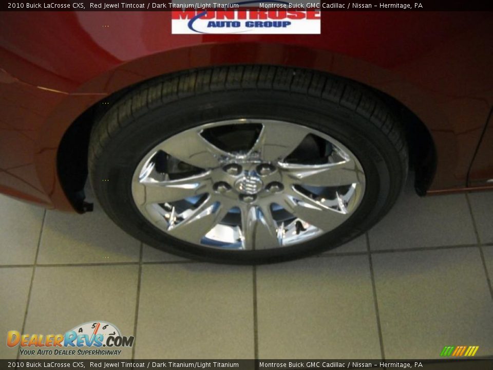 2010 Buick LaCrosse CXS Red Jewel Tintcoat / Dark Titanium/Light Titanium Photo #17