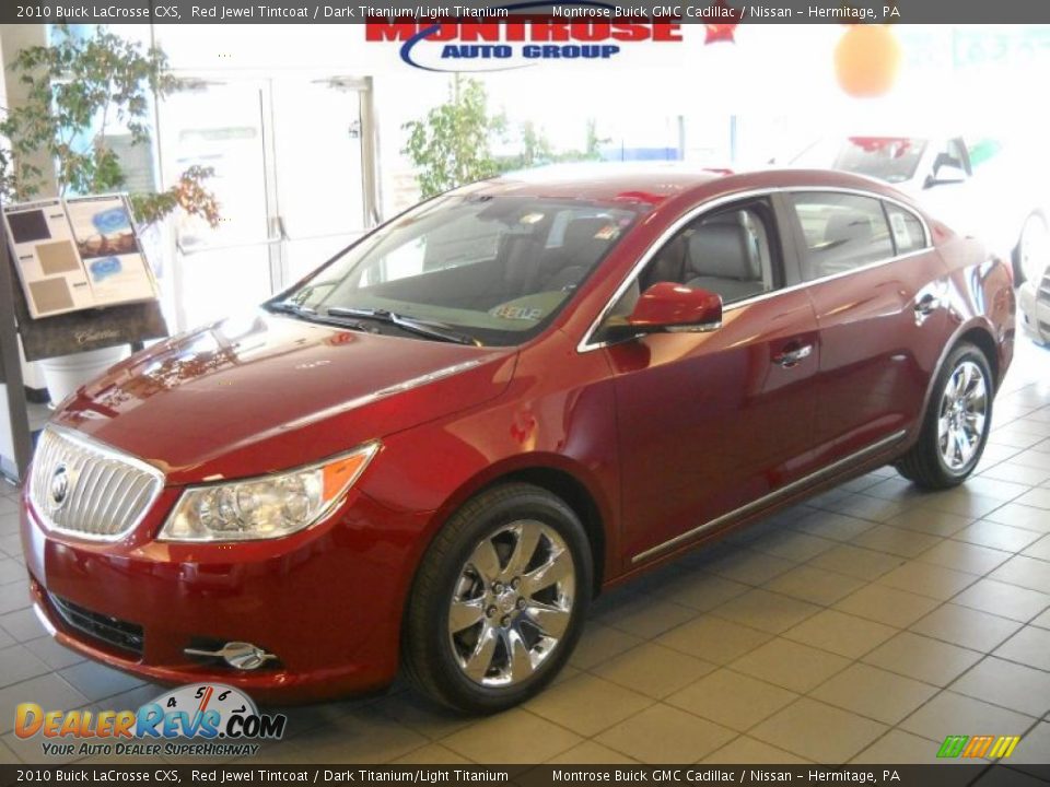 2010 Buick LaCrosse CXS Red Jewel Tintcoat / Dark Titanium/Light Titanium Photo #18