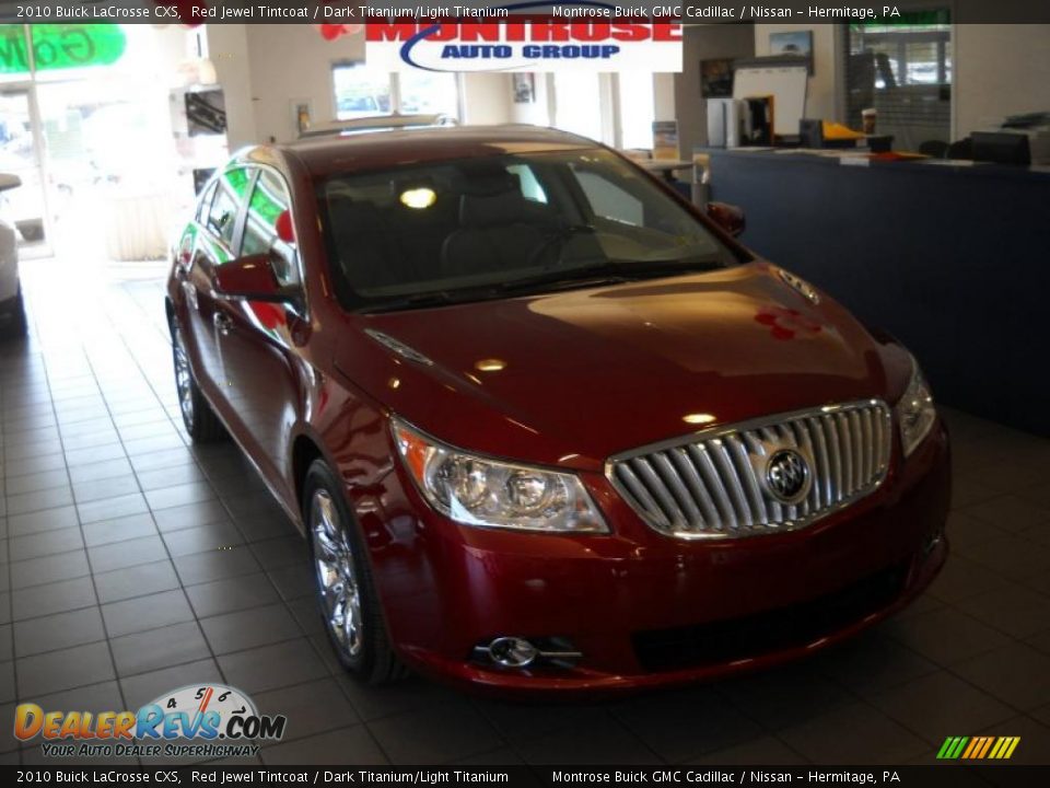 2010 Buick LaCrosse CXS Red Jewel Tintcoat / Dark Titanium/Light Titanium Photo #21