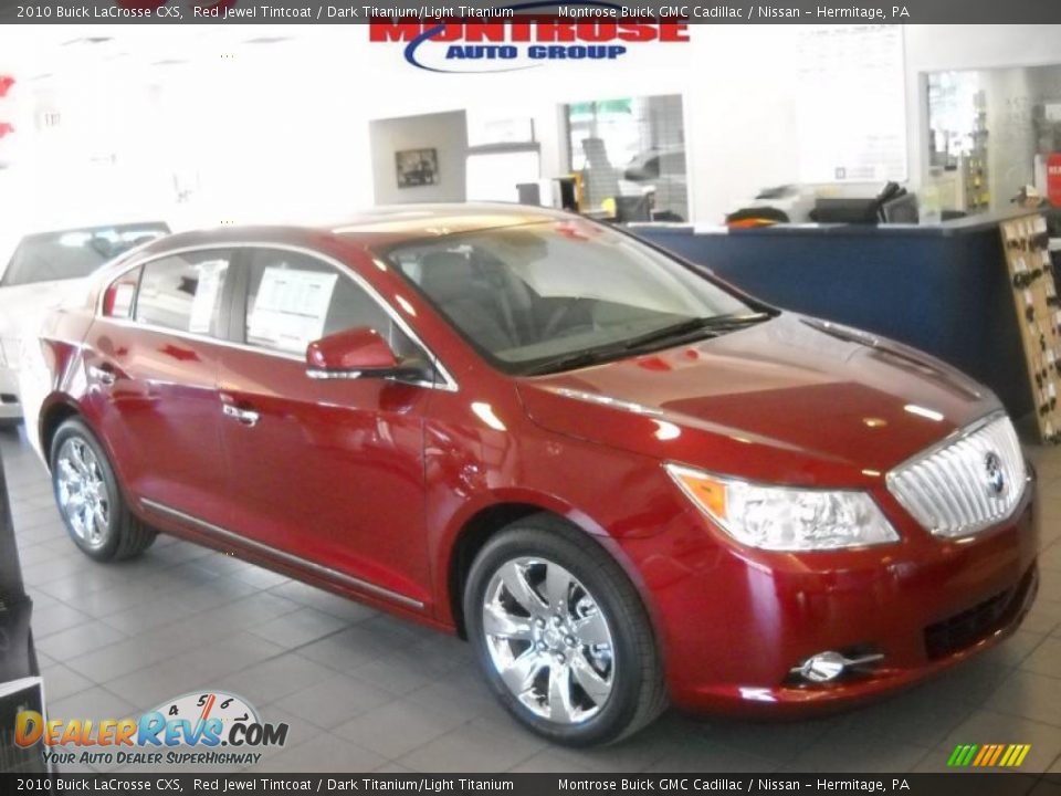 2010 Buick LaCrosse CXS Red Jewel Tintcoat / Dark Titanium/Light Titanium Photo #22