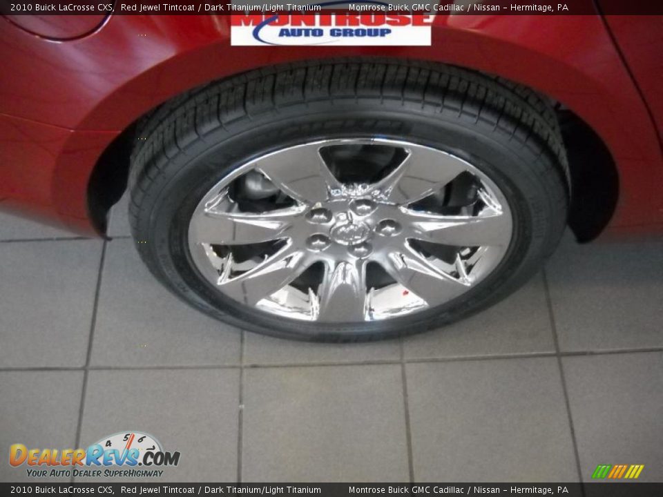 2010 Buick LaCrosse CXS Red Jewel Tintcoat / Dark Titanium/Light Titanium Photo #24