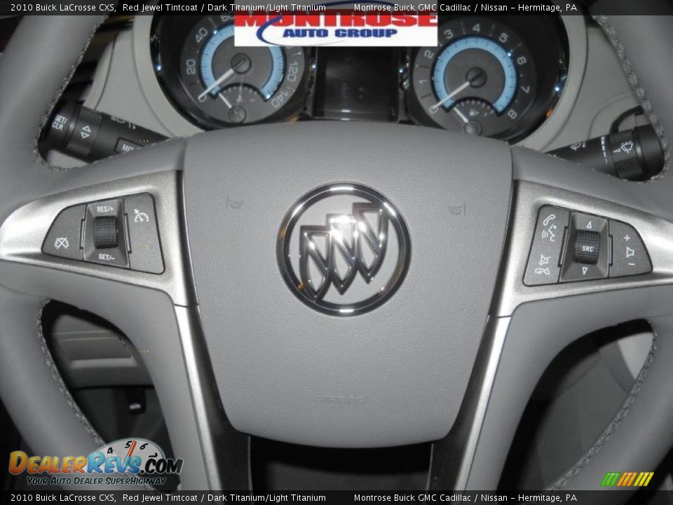 2010 Buick LaCrosse CXS Red Jewel Tintcoat / Dark Titanium/Light Titanium Photo #29