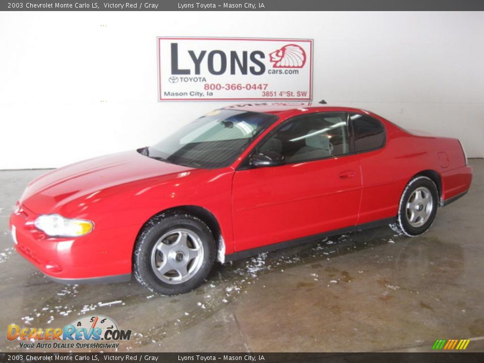 2003 Chevrolet Monte Carlo LS Victory Red / Gray Photo #1