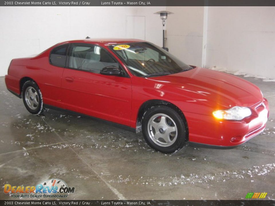 2003 Chevrolet Monte Carlo LS Victory Red / Gray Photo #3