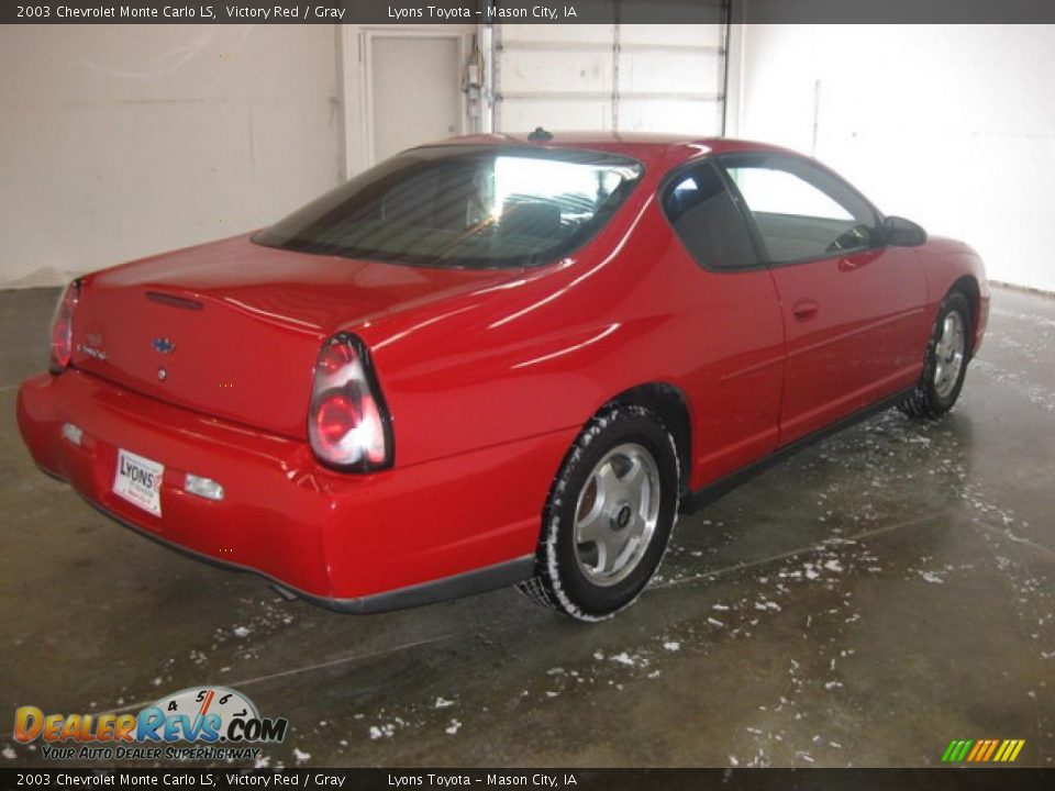 2003 Chevrolet Monte Carlo LS Victory Red / Gray Photo #4