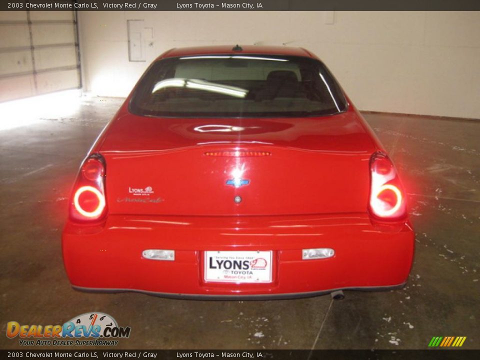 2003 Chevrolet Monte Carlo LS Victory Red / Gray Photo #5