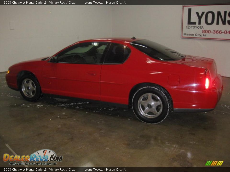 2003 Chevrolet Monte Carlo LS Victory Red / Gray Photo #6