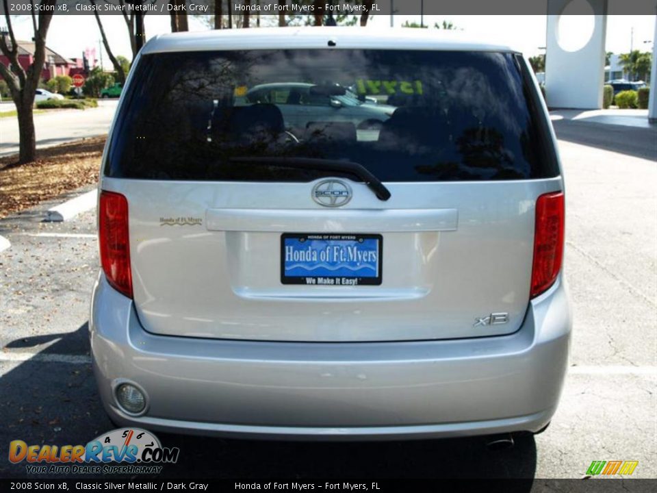 2008 Scion xB Classic Silver Metallic / Dark Gray Photo #4
