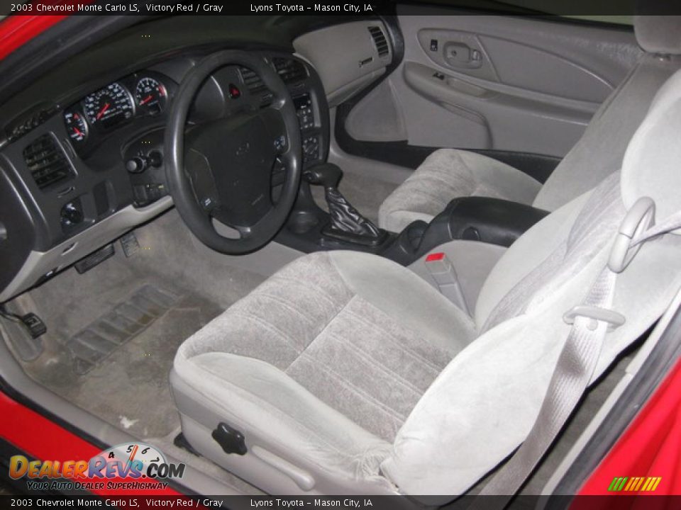 2003 Chevrolet Monte Carlo LS Victory Red / Gray Photo #7