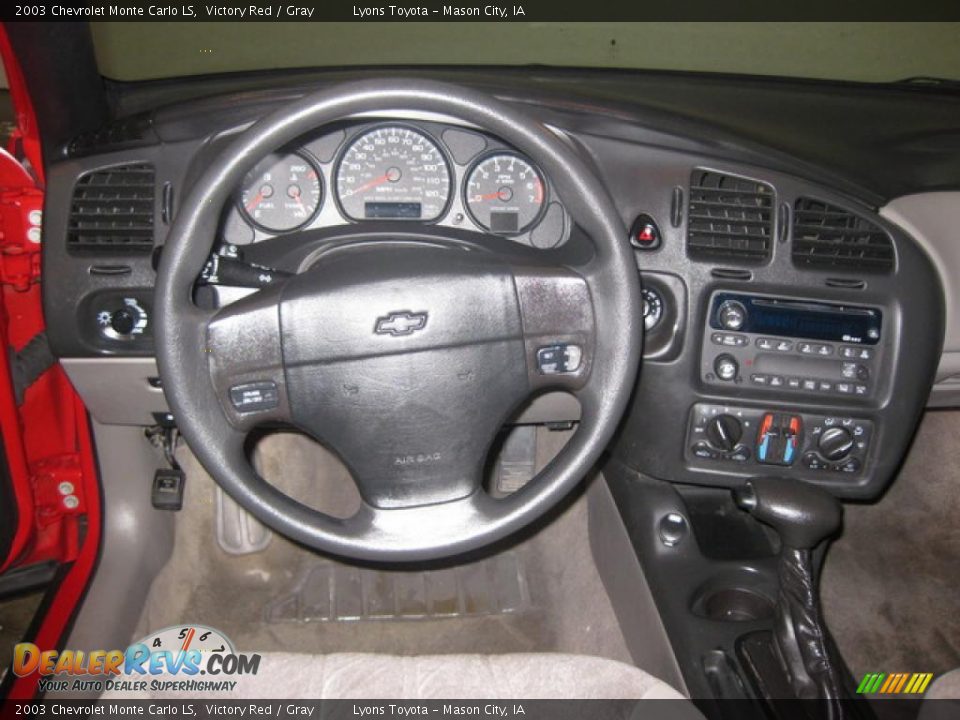 2003 Chevrolet Monte Carlo LS Victory Red / Gray Photo #8