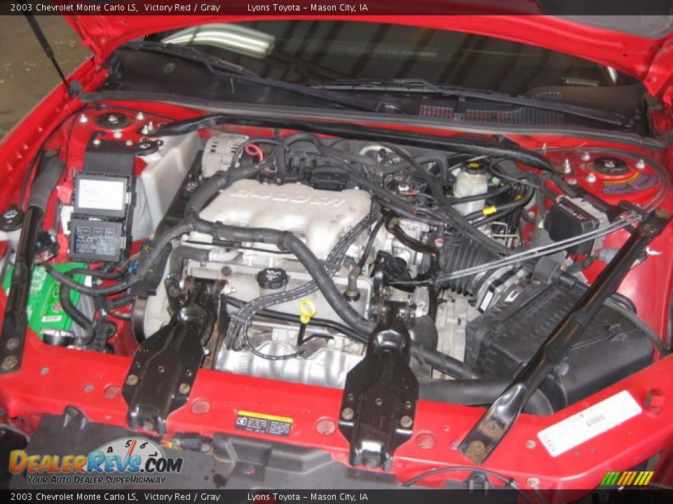 2003 Chevrolet Monte Carlo LS Victory Red / Gray Photo #18