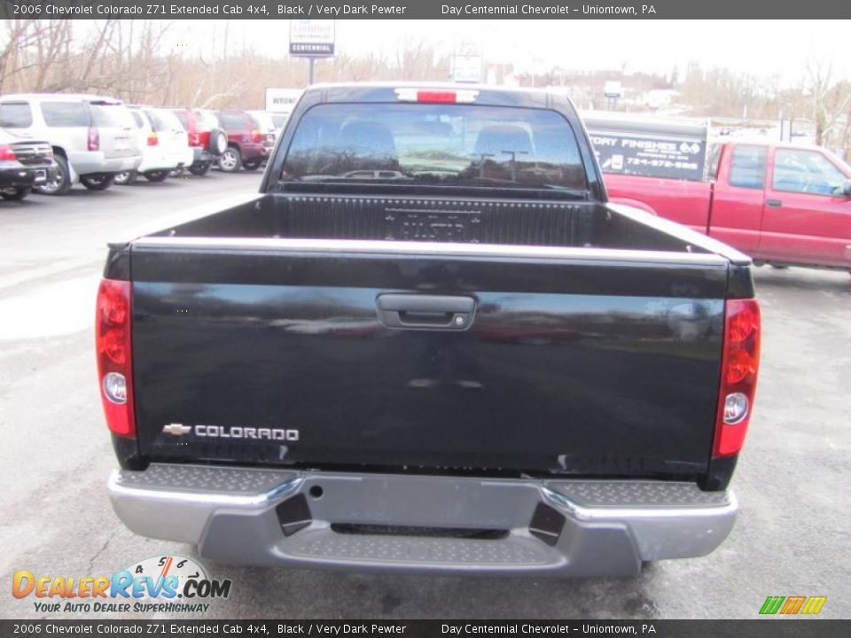 2006 Chevrolet Colorado Z71 Extended Cab 4x4 Black / Very Dark Pewter Photo #4