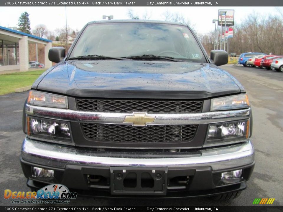 2006 Chevrolet Colorado Z71 Extended Cab 4x4 Black / Very Dark Pewter Photo #11