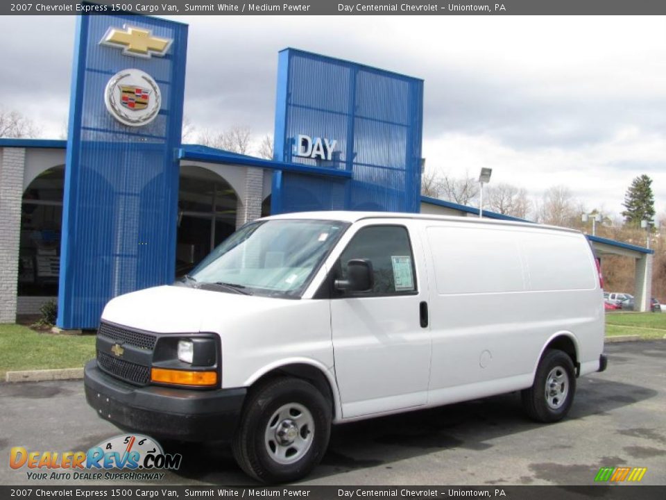 2007 Chevrolet Express 1500 Cargo Van Summit White / Medium Pewter Photo #1