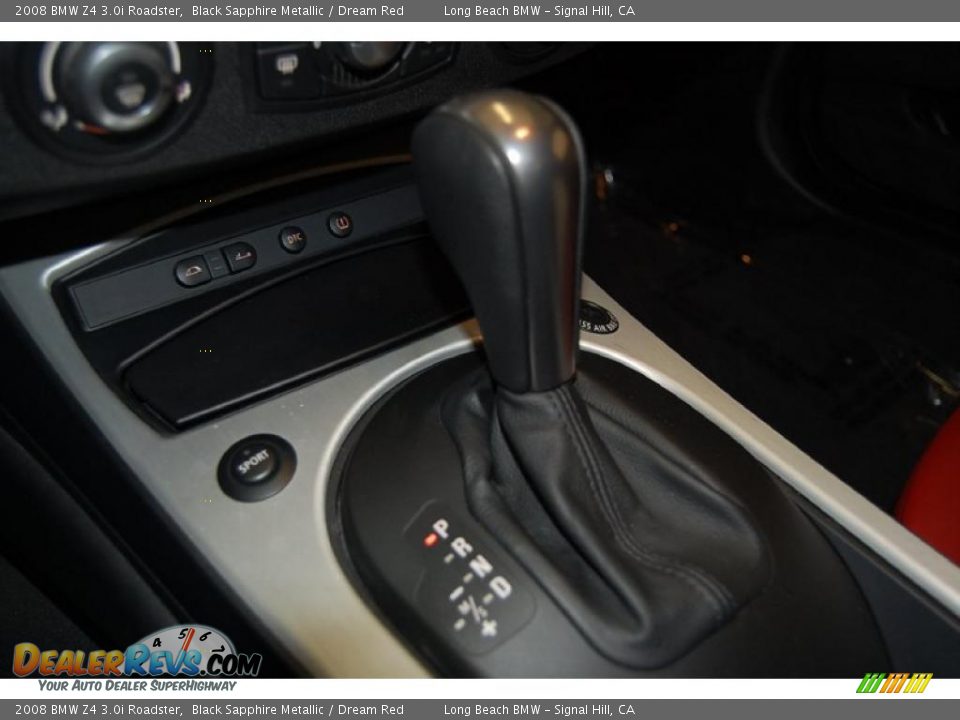 2008 BMW Z4 3.0i Roadster Black Sapphire Metallic / Dream Red Photo #24