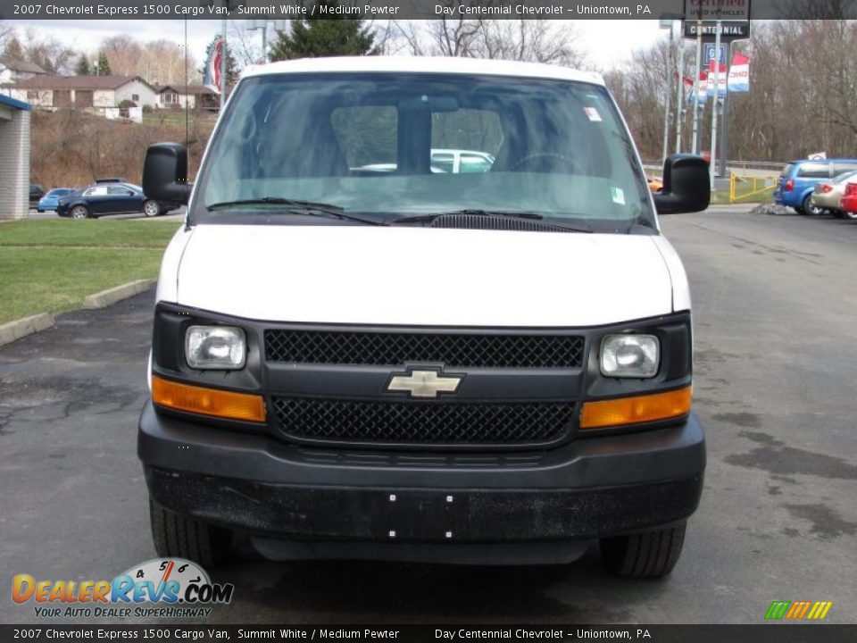 2007 Chevrolet Express 1500 Cargo Van Summit White / Medium Pewter Photo #14