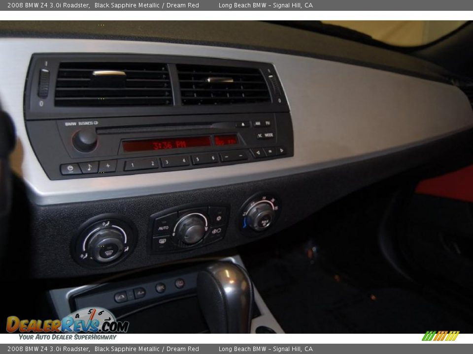 2008 BMW Z4 3.0i Roadster Black Sapphire Metallic / Dream Red Photo #25