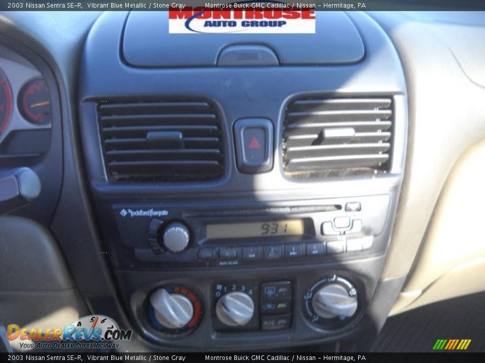 2003 Nissan Sentra SE-R Vibrant Blue Metallic / Stone Gray Photo #26