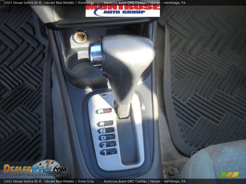 2003 Nissan Sentra SE-R Vibrant Blue Metallic / Stone Gray Photo #27
