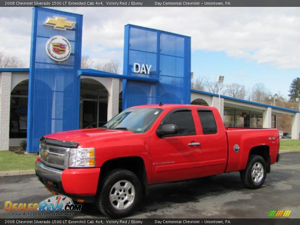 2008 Chevrolet Silverado 1500 LT Extended Cab 4x4 Victory Red / Ebony Photo #1