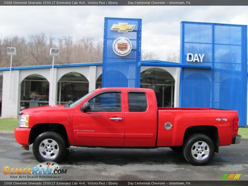 2008 Chevrolet Silverado 1500 LT Extended Cab 4x4 Victory Red / Ebony Photo #2