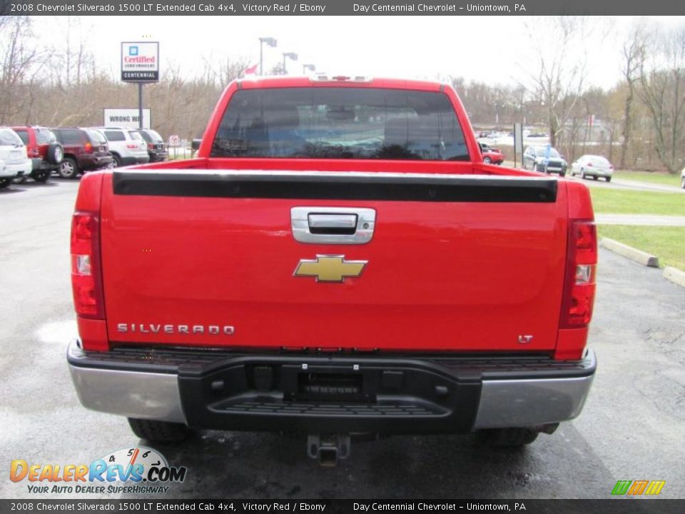 2008 Chevrolet Silverado 1500 LT Extended Cab 4x4 Victory Red / Ebony Photo #4