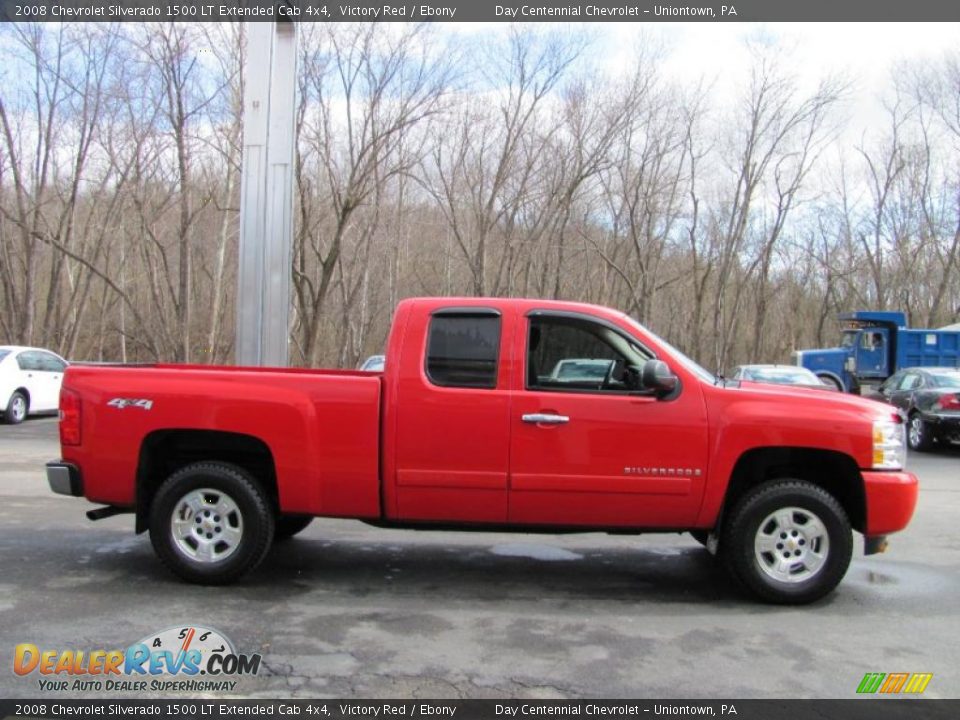 2008 Chevrolet Silverado 1500 LT Extended Cab 4x4 Victory Red / Ebony Photo #5