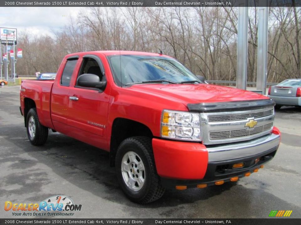 2008 Chevrolet Silverado 1500 LT Extended Cab 4x4 Victory Red / Ebony Photo #6