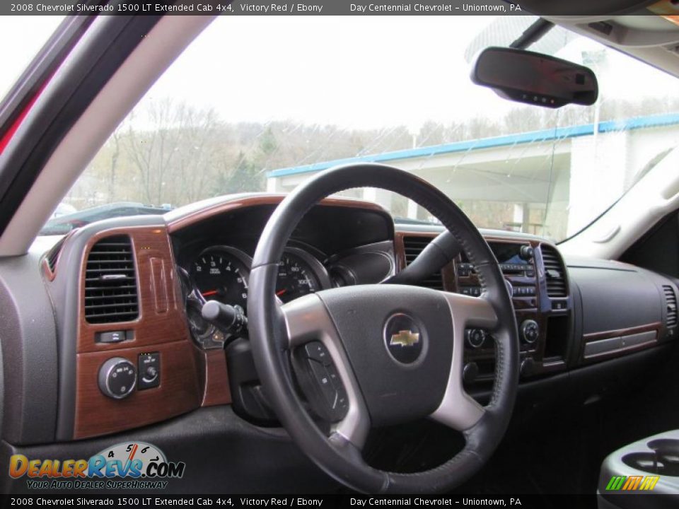 2008 Chevrolet Silverado 1500 LT Extended Cab 4x4 Victory Red / Ebony Photo #7