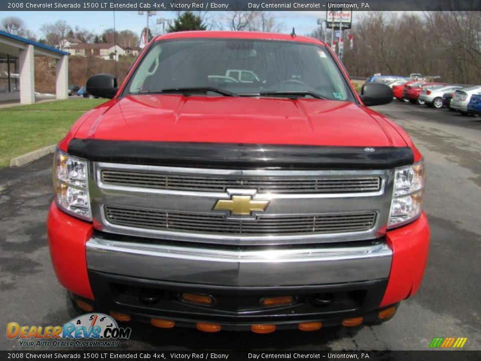 2008 Chevrolet Silverado 1500 LT Extended Cab 4x4 Victory Red / Ebony Photo #11