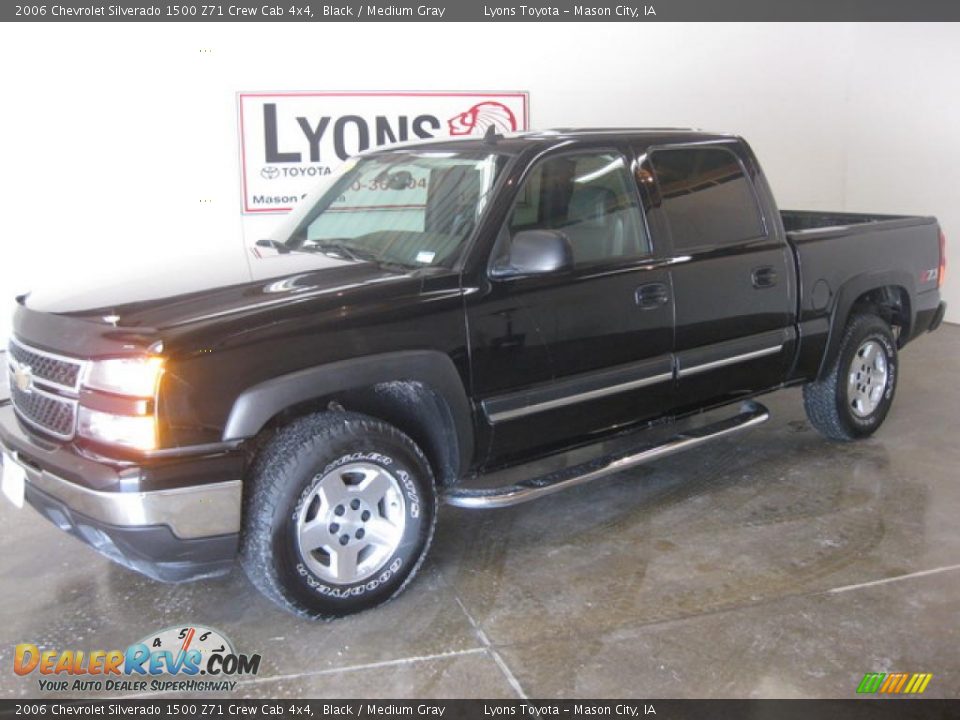 2006 Chevrolet Silverado 1500 Z71 Crew Cab 4x4 Black / Medium Gray Photo #1
