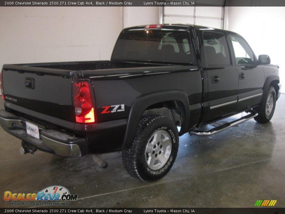 2006 Chevrolet Silverado 1500 Z71 Crew Cab 4x4 Black / Medium Gray Photo #4