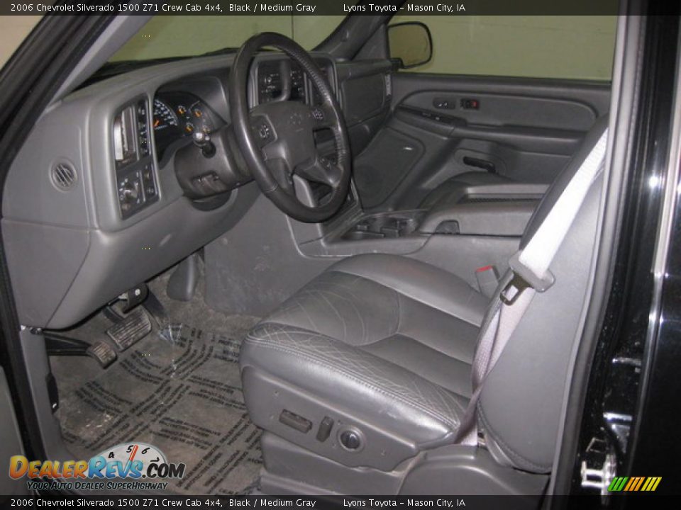 2006 Chevrolet Silverado 1500 Z71 Crew Cab 4x4 Black / Medium Gray Photo #7