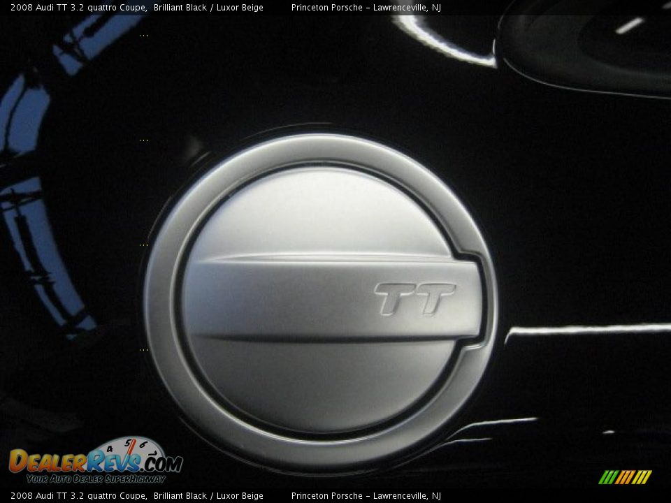 2008 Audi TT 3.2 quattro Coupe Brilliant Black / Luxor Beige Photo #14