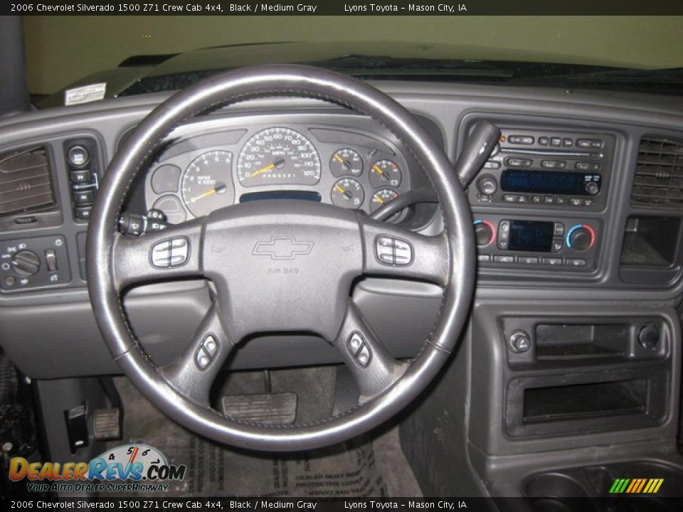 2006 Chevrolet Silverado 1500 Z71 Crew Cab 4x4 Black / Medium Gray Photo #10