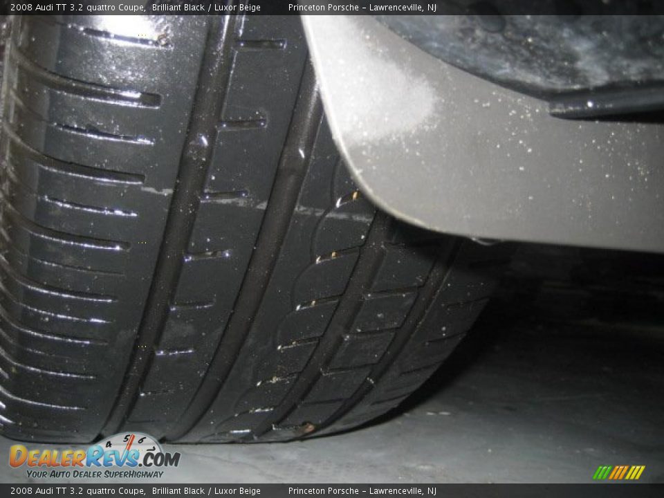2008 Audi TT 3.2 quattro Coupe Brilliant Black / Luxor Beige Photo #17