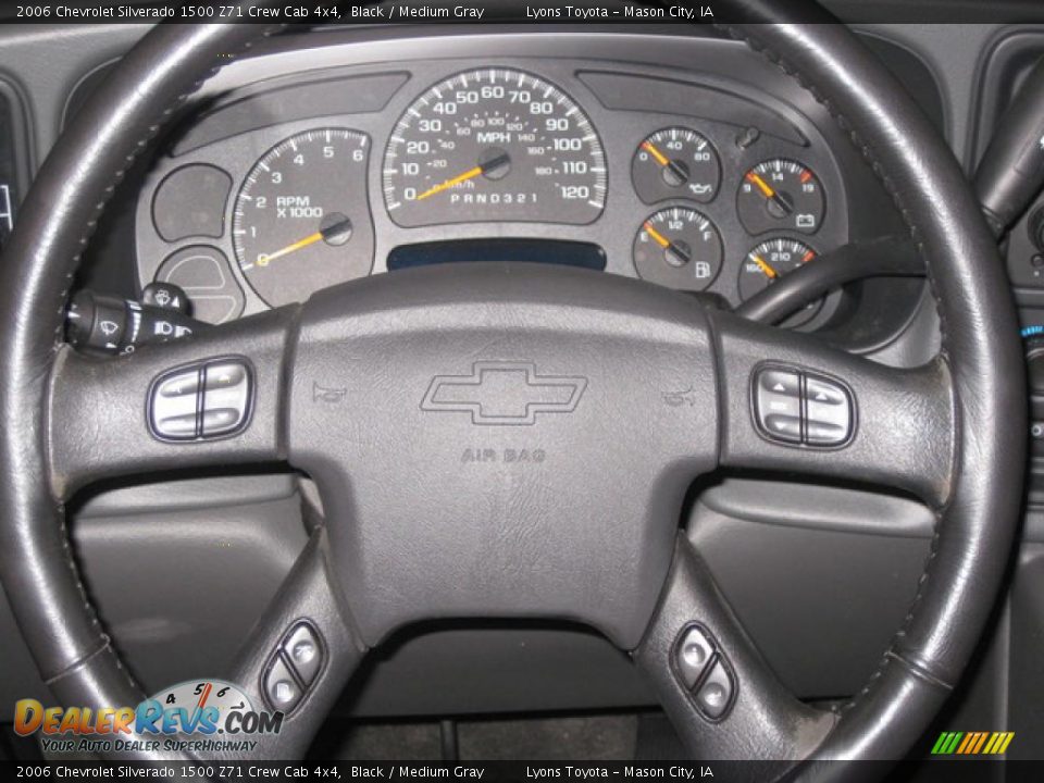 2006 Chevrolet Silverado 1500 Z71 Crew Cab 4x4 Black / Medium Gray Photo #11