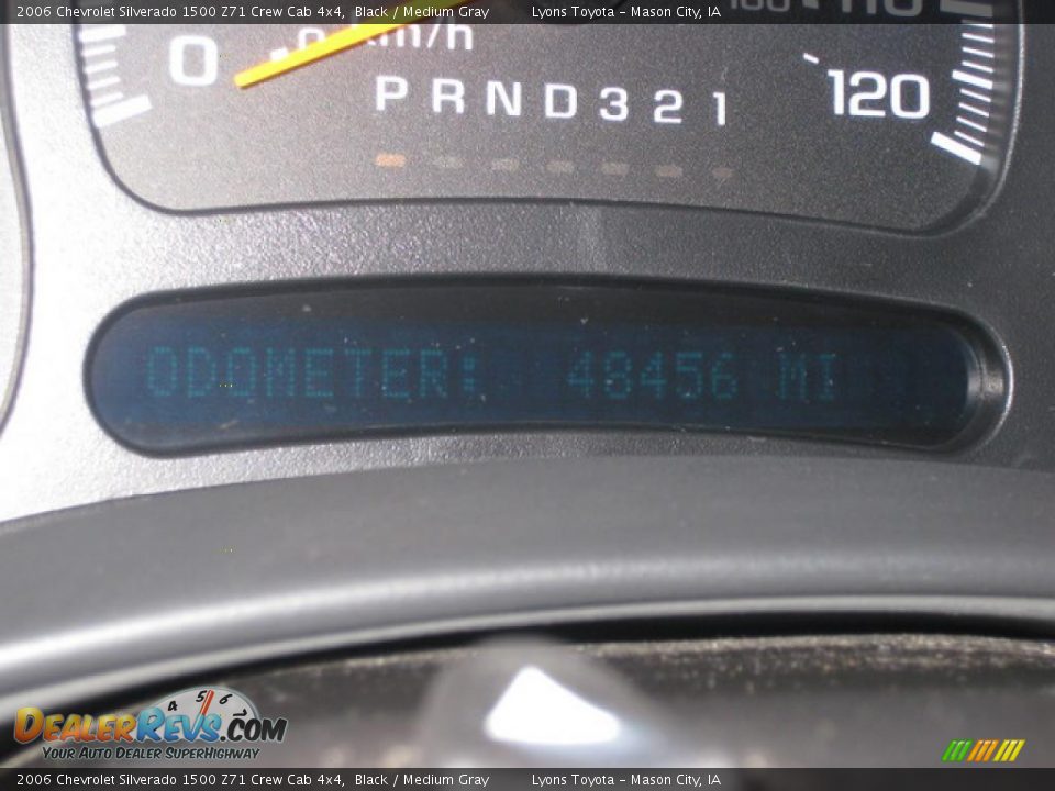 2006 Chevrolet Silverado 1500 Z71 Crew Cab 4x4 Black / Medium Gray Photo #12