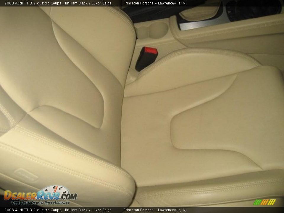 2008 Audi TT 3.2 quattro Coupe Brilliant Black / Luxor Beige Photo #23
